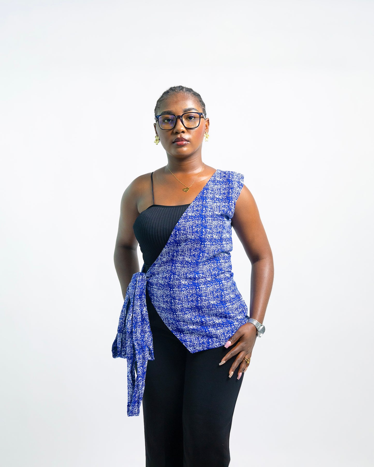 Haut asymétrique Blues
