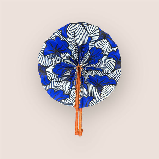 Blue Wedding Flower Fan